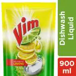 Vim Lemon Dishwash Liquid 900 ml