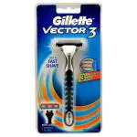 Gillette Vector 3 Manual Shaving Razor 3 Blades (1 Blade 1 Handle)