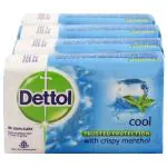 Dettol Cool Soap with Crispy Menthol 125 g (Pack of 4)