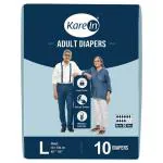 Kare In Adult Diapers (L, 40 - 55 inches) 10 count
