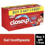 Closeup Everfresh+ Red Hot Triple Fresh Formula Gel Toothpaste 150 g (Buy 3 Get 1 Free)