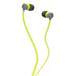 Skullcandy JIB S2DUFZ-385 Wired Earphone with Comfortable Fit, Lime & Gray (Without Mic)