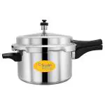 Srushti Gold Round Aluminium Pressure Cooker 5 L with Outer Lid