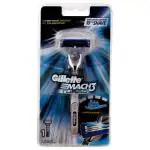 Gillette Mach3 Turbo Manual Shaving Razor 3 Blades