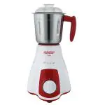 Maharaja Whiteline Flora 500 Watts Mixer Grinder, Happiness Red and White