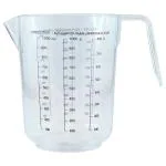 Fackelmann Transparent Round Plastic Measuring Pot 15 cm