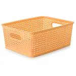 Selvel Euro Assorted Colour Plastic Basket (No. 2) - Design / Colour may vary