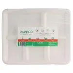 Pappco Greenware Five Way Lunch Plate 26x21x2.5 cm (10 pcs)