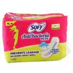 Sofy Bodyfit Anti Bacterial Sanitary Napkin with Wings (XL) 15 pads