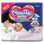 MamyPoko Extra Absorb New Born Pants 17 count (Up to 5 kg)