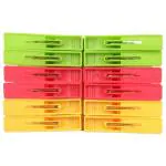 Swastik Platinum Assorted Plastic Cloth Clip 12 pcs