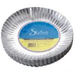 Status Round Silver Disposable Paper Plates 20 cm (50 pcs)