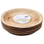 Status Round Arecanut Disposable Plates 25 cm (10 pcs)