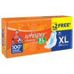Whisper Choice Sanitary Napkin with Wings (XL) 16 + 2 Free pads