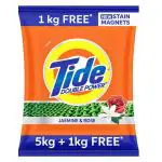 Tide Jasmine & Rose Detergent Powder 5 kg (Get Extra 1 kg Free)