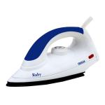 Inalsa Ruby 1000 Watts Dry Iron With Non-Stick Coated Soleplate,White and Purple