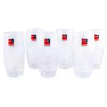 Hi-Luxe Dash Glass Water Tumbler 200 ml (Set of 6)