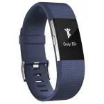 Fitbit Charge 2 Heart Rate + Fitness Band (Large, Blue/Silver)