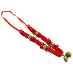 Shubhkart Red Puja Garland 33.5x 32.5 inch