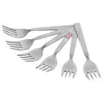 SJE HiFi Stainless Steel Baby Fork 18 cm (Set of 6)