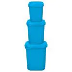 Princeware Pilot Assorted Colour Plastic Container Set (3 pcs) (No.5583)