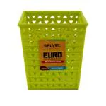 Selvel Botvel Euro Assorted Colour Plastic Square Basket 10.2 x 11 cm - Design / Colour may vary