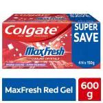 Colgate Maxfresh Spicy Fresh Red Gel Anticavity Toothpaste 150 g (Pack of 4)