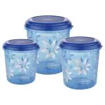 Asian Super Stylo Assorted Plastic Container 5+ 7+ 10 L (3 pcs) - Design/colour may vary