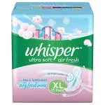 Whisper Ultra Soft Sanitary Napkin with Wings (XL) 15 pads