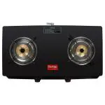 Prestige Marvel Plus Black Toughened Glass Top 2 Burner Gas Stove