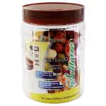 Steelo Solitaire Assorted Plastic Storage Container with Brown Lid 1.2 L