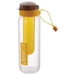 Steelo Orange Plastic Water Bottle 750 ml with Infuser