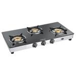 Sunflame Regal Glass Top 3 Burner Gas Stove