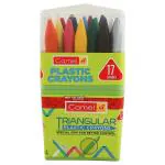 Camel Triangular Plastic Crayons (17 Shades)