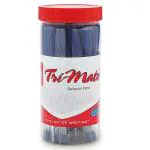 Bic Cello 0.7 mm Trimate Blue Ballpoint Pen (Pack of 25)