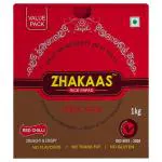 Zhakhaas Red Chilli Rice Papad 1 kg