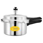 Srushti Gold Round Aluminium Pressure Cooker 2 L with Outer Lid