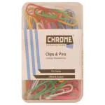 Chrome 9924 Coloured Paper Clip (100 pcs) - Design / Colour may vary