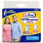 Lifree For Men & Women Adult Extra Absorb Pant (M, 24 - 33 inches) 10 count
