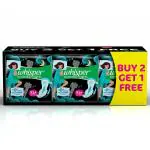 Whisper Ultra Nights Sanitary Napkin with Wings (XL+) 45 pads (Pack of 3)