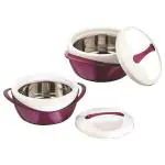 Pinnacle Panache Assorted Plastic Insulated Casserole 600+1200 ml (Set of 2)
