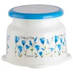 Polyset Regal Assorted Multicolour Plastic Stool 22 cm (Design/colour may vary)