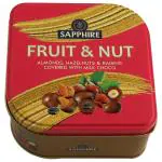 Sapphire Fruit Nut Almonds Hazelnuts Raisins Milk Choco 90 g
