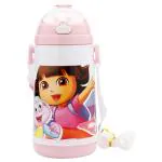 Disney Nickelodeon Dora Pink & White Plastic Sipper Bottle 600 ml