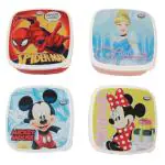 Jewel Disney Plastic Assorted Small Lunch Box (510 ml) - Design/colour may vary