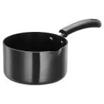 Kitchen Essentials Keyur Black Aluminium Sauce Pan 28 cm