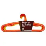 Happy to Hang Officio Assorted Plastic Hanger (Pack of 6) (Design/colour may vary)