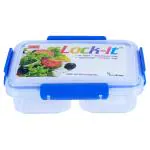 Polyset Lock It Assorted Rectangular Plastic Container with Partition 500 ml