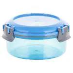 Polyset Lock It Assorted Colour Round Plastic Tiffin Box 300 ml (Design/colour may vary)