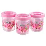 Nayasa Store In Deluxe 23 Pink Plastic Container 600 ml (Set of 3)